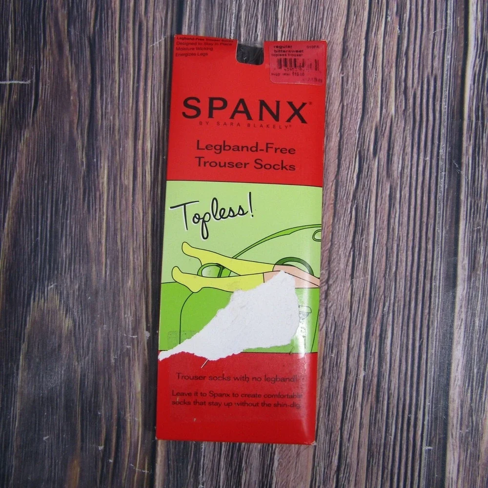 Spanx Topless Legband Free‎ Trouser Socks Bittersweet Brown Regular Calf New